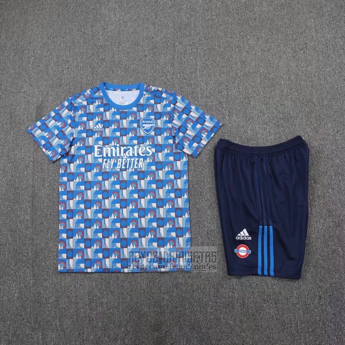 Chandal del Arsenal Manga Corta 2022-2023 Azul - Pantalon Corto